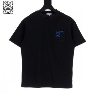 Joint Color Pocket 3D Embroidery Logo T-Shirt