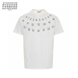 MM6 Numbers Rhinestone Logo T-Shirt