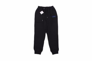 Howl-s Moving Castle Flame Embroidery Logo Pants