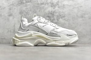 Balenciaga Triple S Allover Logo White