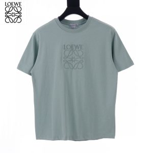 Loewe Embroidery Big Logo Pure Color T-Shirt