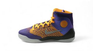 Nike Kobe 9 Lakers Purple and Yellow Basketball Shoes